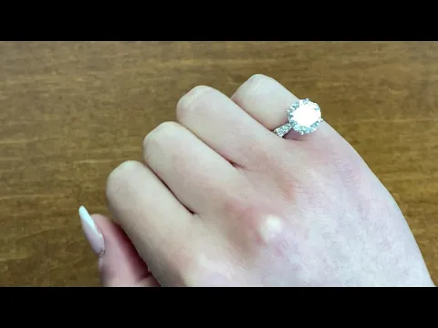 4.01ct GIA Certified Brilliant Round Cut Diamond Engagement Ring - Alperton Ring - Hand Video