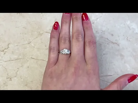 1.50ct Old European Cut Diamond Engagement Ring - The Wellington Ring - Hand Video