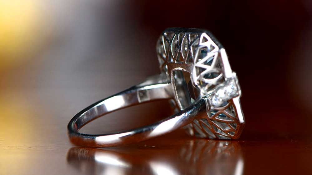 Openwork Filigree Example from Back of Ring