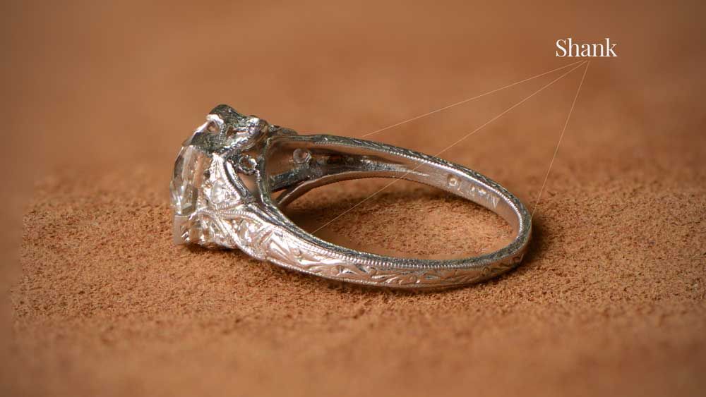 Shank of Engagement Ring
