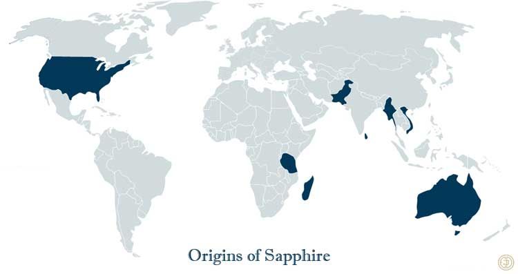 Origins of Sapphire September Birthstone Mines around the World