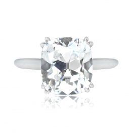 5.01ct Antique Cushion Cut Engagement Ring - Bellmore Ring 25358 TV