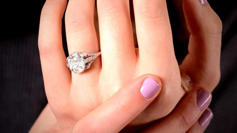 Engagement Ring on Left Hand