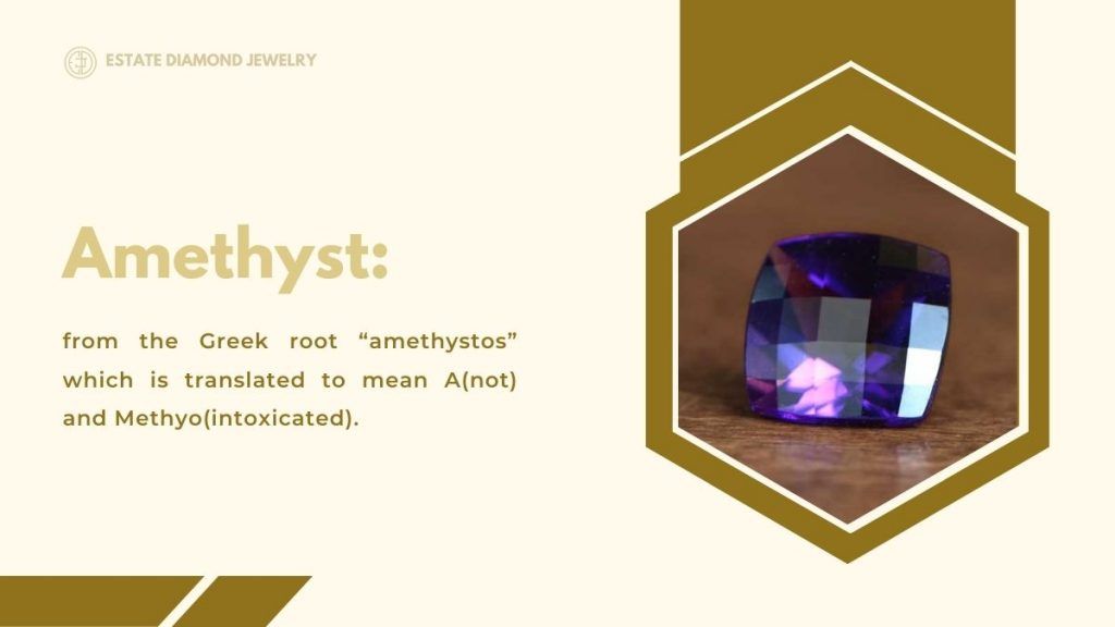 image of amethyst with meanings of the stone