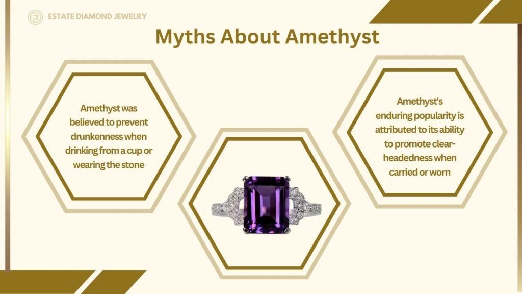diagram of myths about amethyst stone