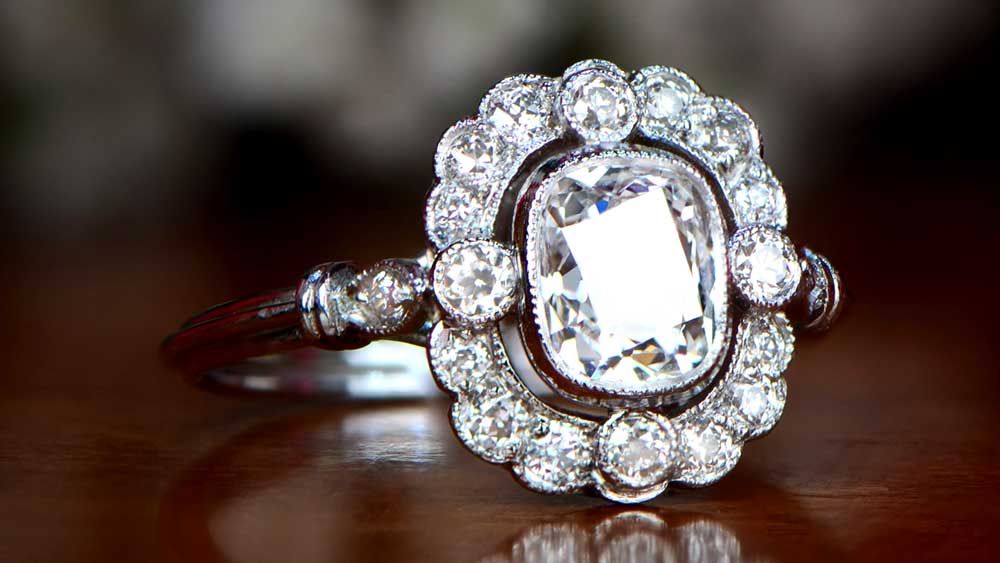 Vintage Engagement Ring from Estate Diamond Jewelry