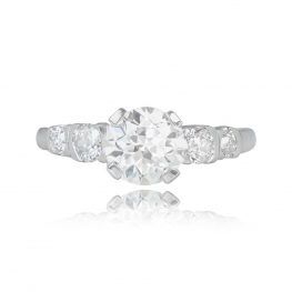 Art Deco 1.15ct Diamond Engagement Ring - Fairhope Ring