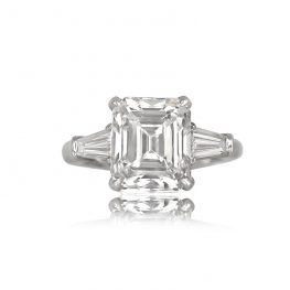5.92 Carat Tiffany Diamond Ring Top View