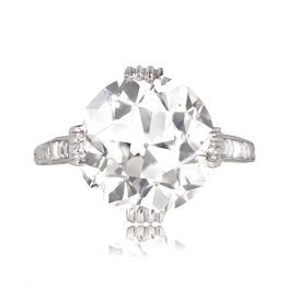 7.55 Carat Diamond Ring Rockford Ring Top View
