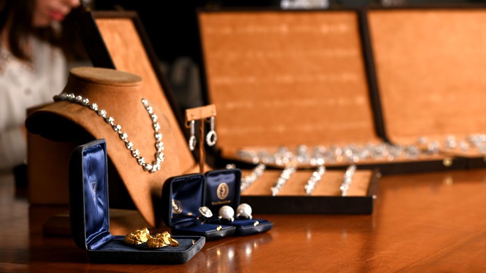 vintage jewelry in estate diamond jewelry showroom