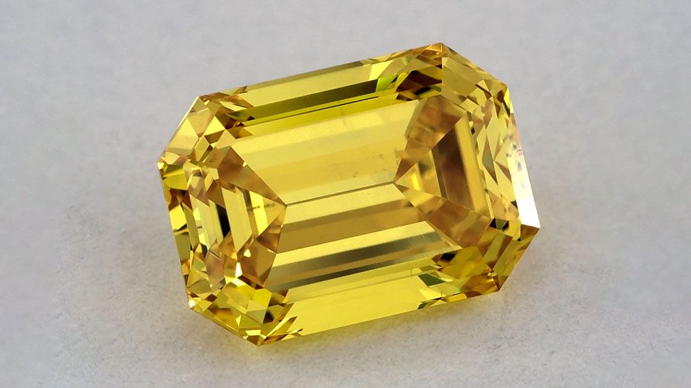 Yellow Diamond Emerald Cut
