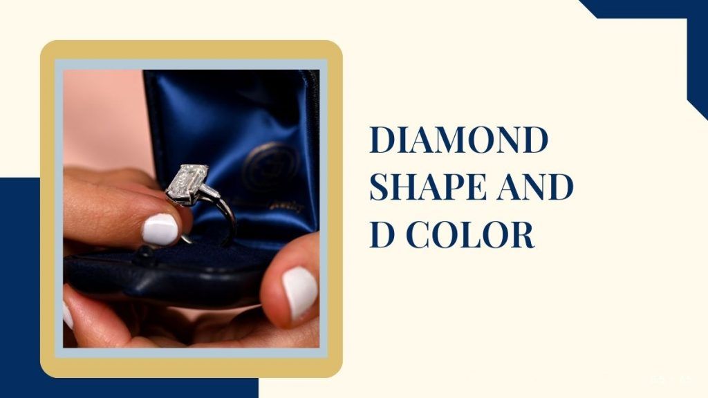 Customer Holding Emerald Cut Diamond Engagement Ring in Showroom