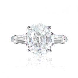 5.01ct Antique Cushion Cut Solitaire Ring - Cassel Ring JR761 TV