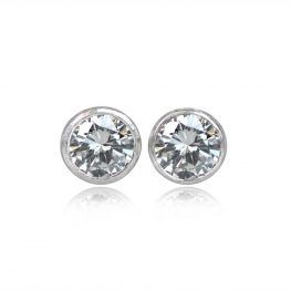 Round Brilliant Cut Diamond Studs 1.80ct - Calverton Earrings 13795 TV