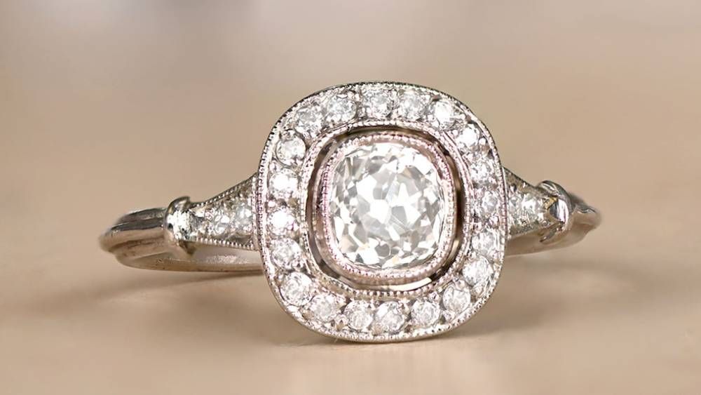 Matera Diamond Engagement Ring Featuring A Diamond Halo