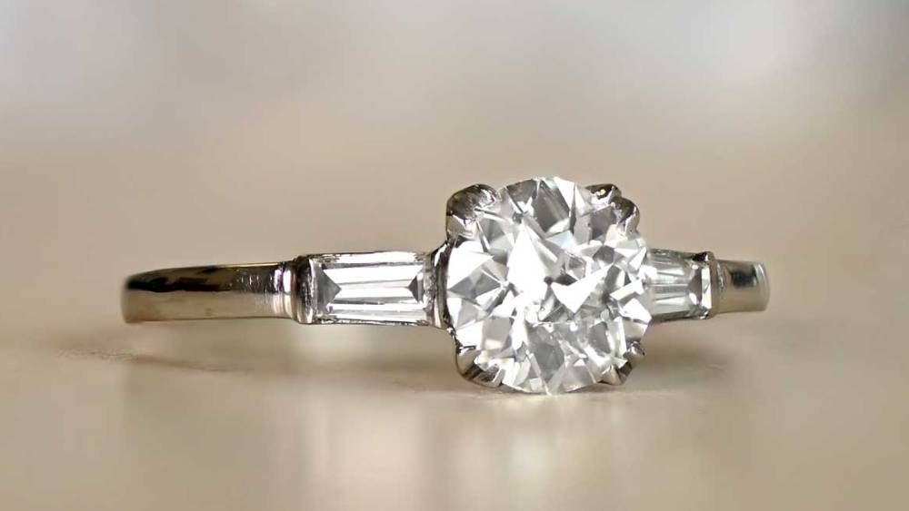 Dainty Vintage Elm Park Diamond Engagement Ring