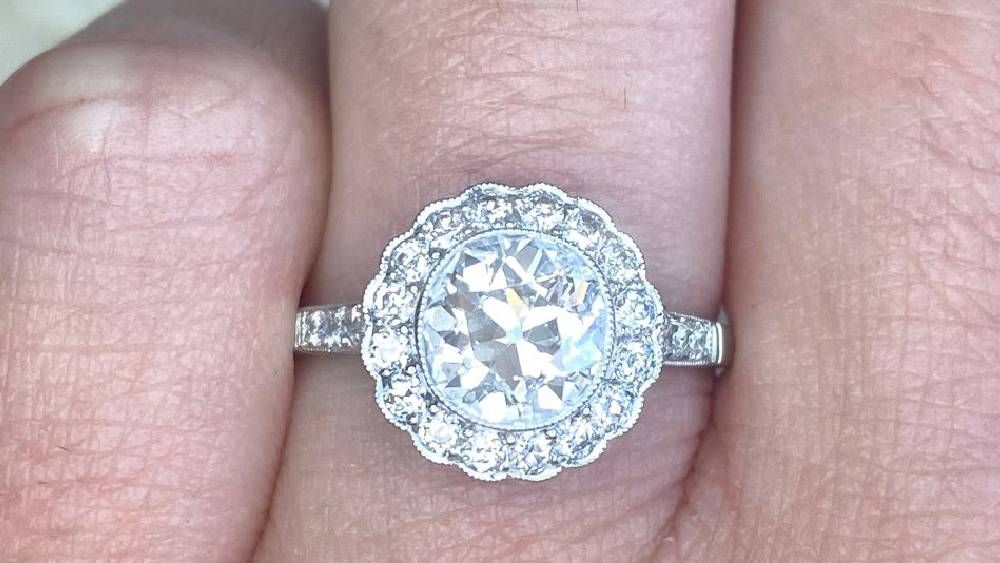 14025 Charlotte 1.30  carat diamond engagement Ring