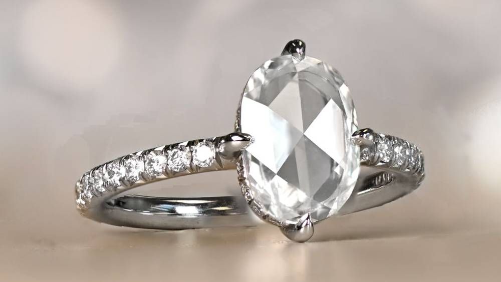 13880 Bridgewater Rose Cut 1.30 carat Diamond Engagement Ring