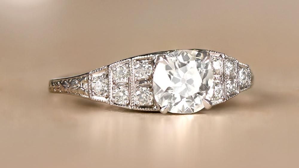 Groton Diamond Engagement Ring With Tapered Shoulders