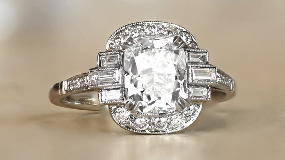 Doylestown Diamond Halo Engagement Ring For Approximately $45000