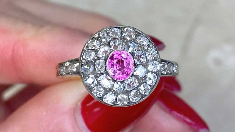 Estate Diamond Jewelry Amiens Non Diamond Engagement Ring