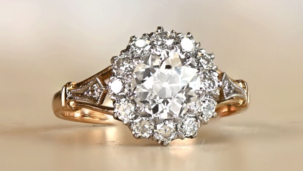 Ocean View Diamond Cluster Engagement Ring For $8000