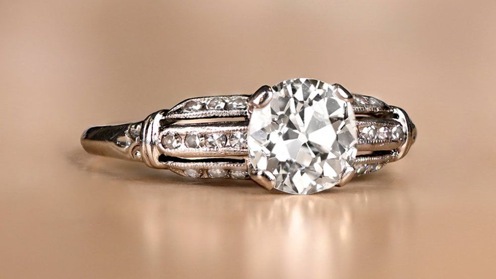 Rankwell Art Deco Engagement Ring For Approximately $8000