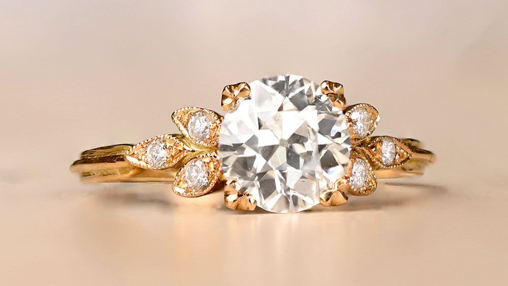 Estate Diamond Jewelry Sydney Gold Diamond Engagement Ring