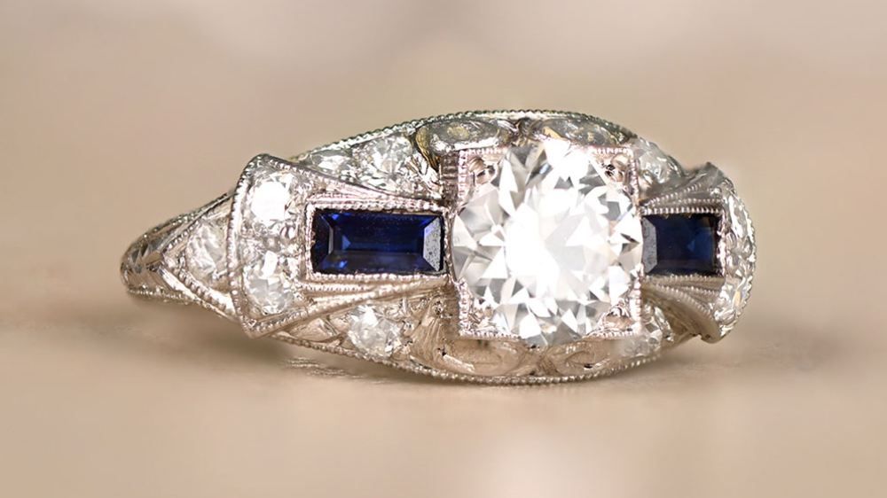 Toledo Sapphire And Diamond Ring For Approximately $8000