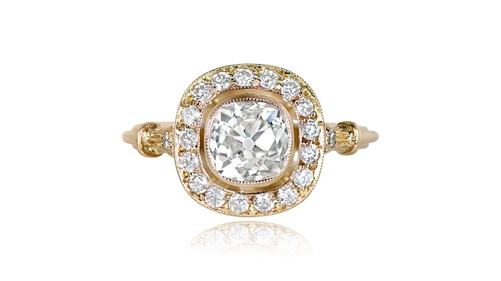 Carlyle Diamond Halo Engagement Ring For Approximately $8000
