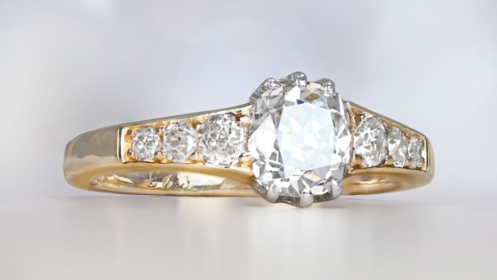 Platinum And Yellow Gold Mckinney Diamond Engagement Ring