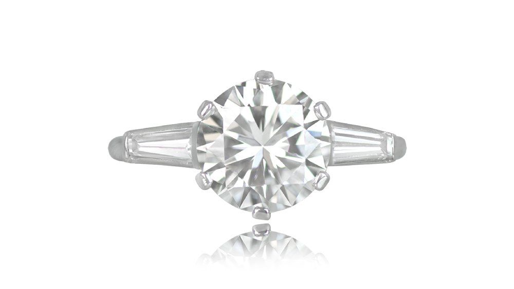 Riviera Subtle Diamond Engagement Ring With Adorned Shoulders
