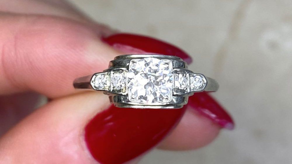Retro Era Allentown Diamond Engagement Ring
