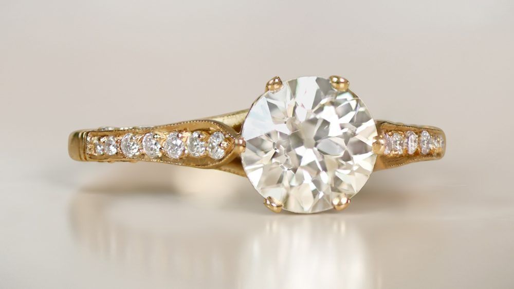 Somerville Diamond Engagement Ring With Diamond Adorned Shoulders