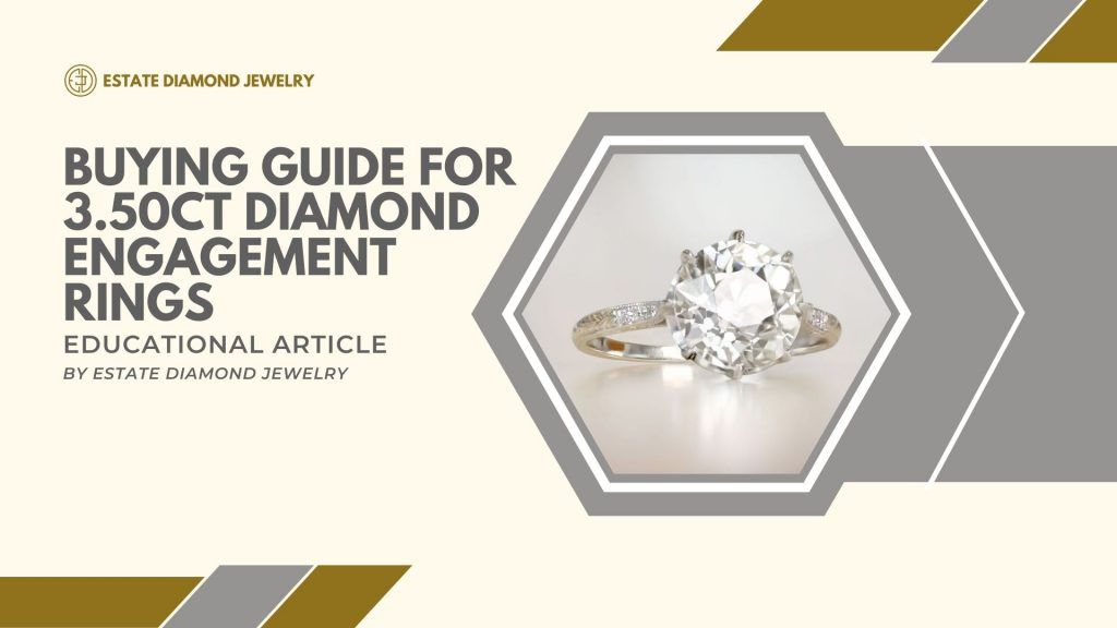 Buying Guide for 3.5 Carat Diamond Ring Graphic