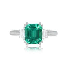 1.95ct Colombian No Oil Emerald Ring - Pennsylvania Ring 14702 TV