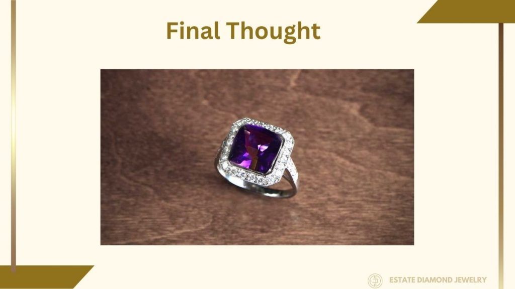 infographic about final thought about amethyst
