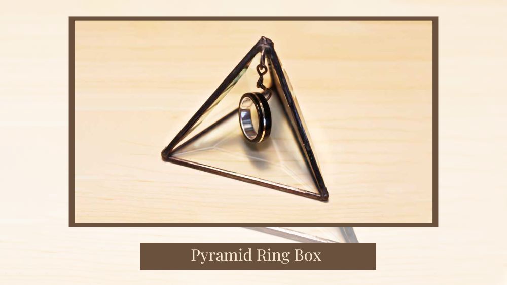 pyramid ring box for engagement ring 