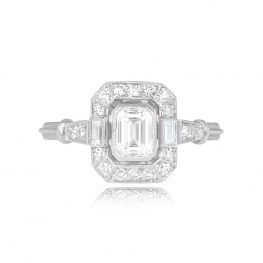 GIA-Certified 0.50ct Emerald Cut Diamond Ring - Hamilton Ring 14825 TV