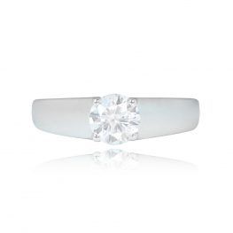 0.73ct Round Brilliant Cut Diamond Bulgari Engagement Ring - 14894 TV