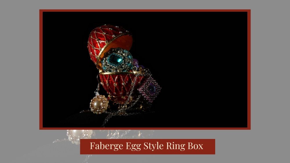 Faberge Egg Ring Box 