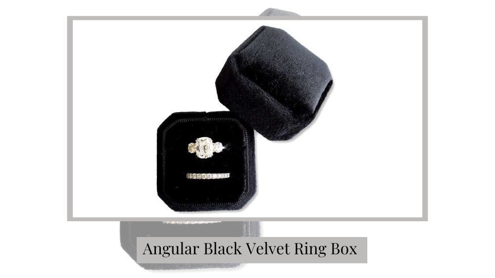 Octagon Velvet Ring Box