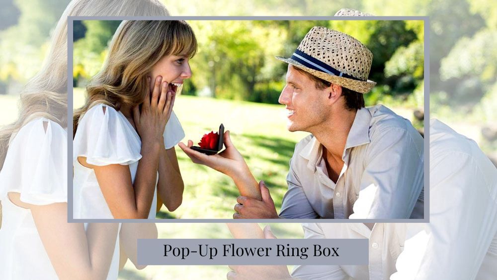 Pop up Ring Box with Flower