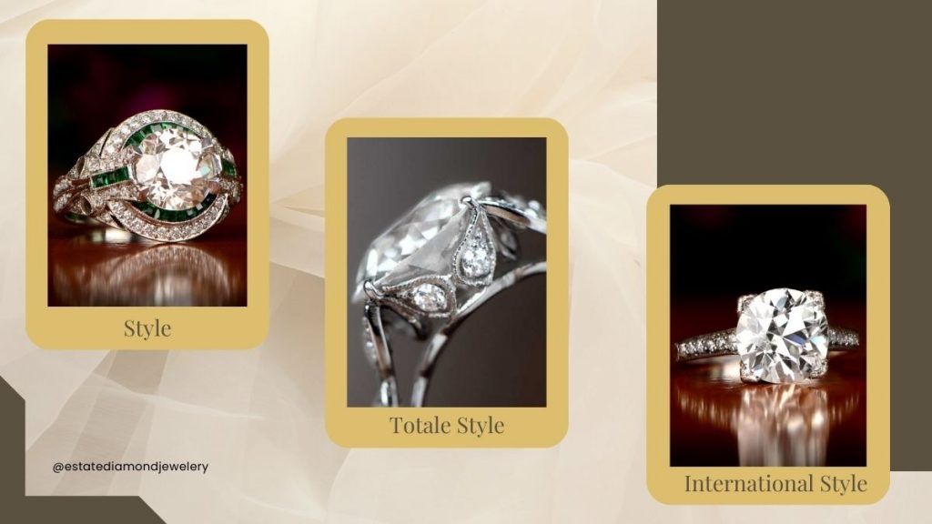 different styles of rings, style, total style and international style