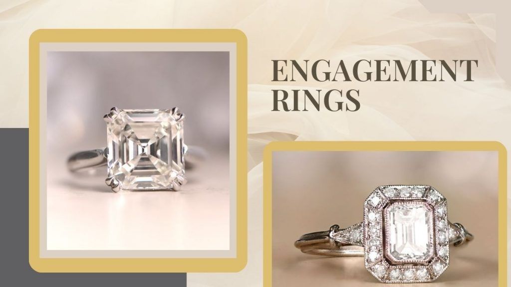 art nouveau and art deco engagement rings