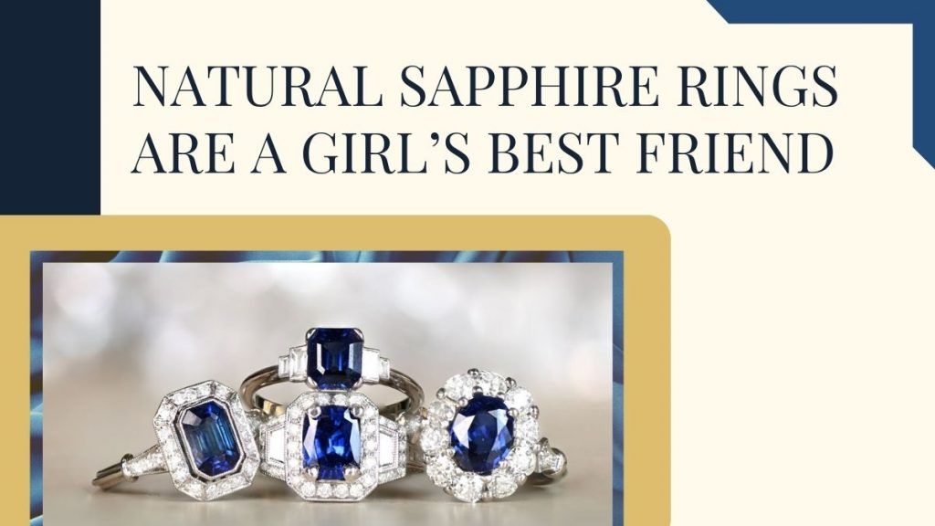 natural enggement rings sapphires picture