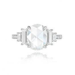 GIA-Certified 2.00ct Rose Cut Diamond Ring - Clearwater Ring 14569 TV