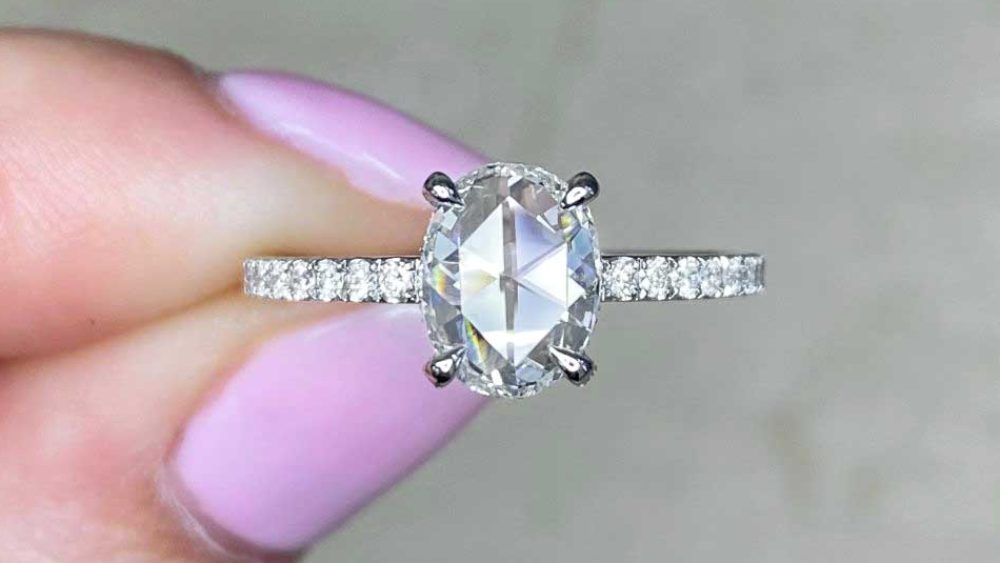 Small Diamond Ring Delicate Features And Many Diamonds