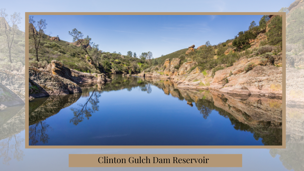 very nice picture of the clinton gulch dam reservoir in colorado
